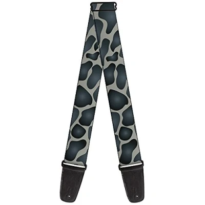 Image of Buckle Down Guitar Strap Giraffe Spots Gray/Charcoal 2&quot; Wide 29 54&quot; Length