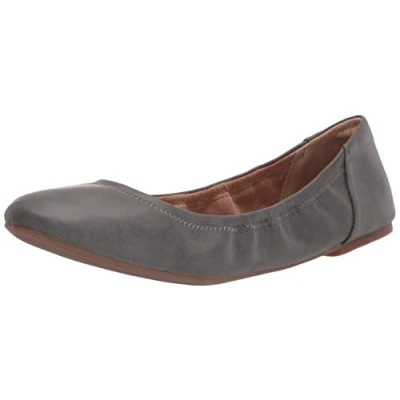 Image of Amazon Essentials Women&#039;s Belice Ballet Flat, Charcoal, 7.5 UK