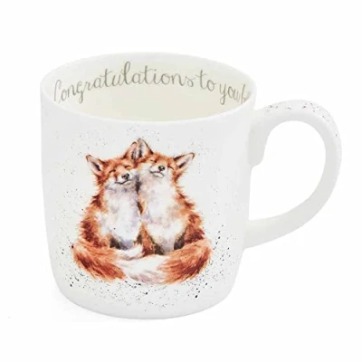 Image of Wrendale Designs &#039;Congratulations to You Both&#039; Large Mug