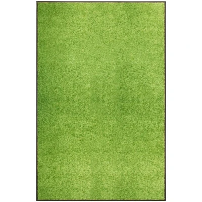 Image of vidaXL Doormat Washable Green 120x180 cm