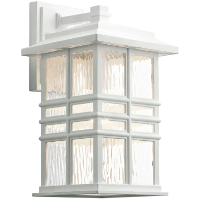 Image of Beacon Outdoor 1 Light Wall Lantern, White, IP44, E27