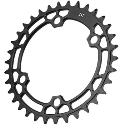 Image of BUBTPKPJH Chainring adapter，Round Bike 96BCD Round Bicycle 26/36T 32/34/36T Crank Chainrings for Bikes(96bcd 34t)