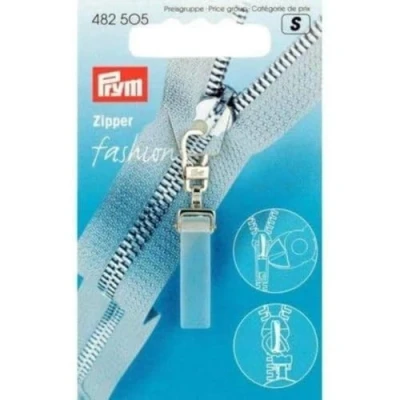 Image of Prym Zipper, stainless steel, White, 2 x 1 cm