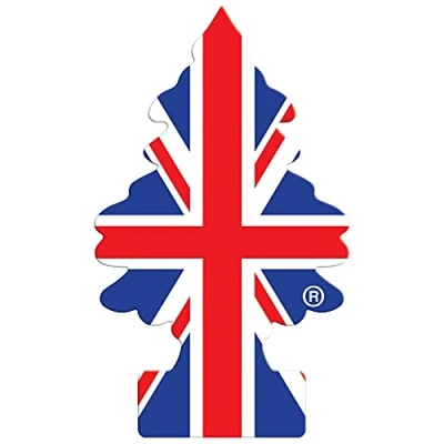 Image of Little Trees Air Freshener Tree MTR0087 United Kingdom For Car Home Boat Caravan Single Pack, Red white blue