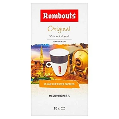 Image of Rombouts Original Pure Ground Filter Coffee, 10x6.2g