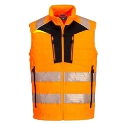 Image of Portwest DX4 Hi Vis Softshell Bodywarmer Orange/Black 4XL