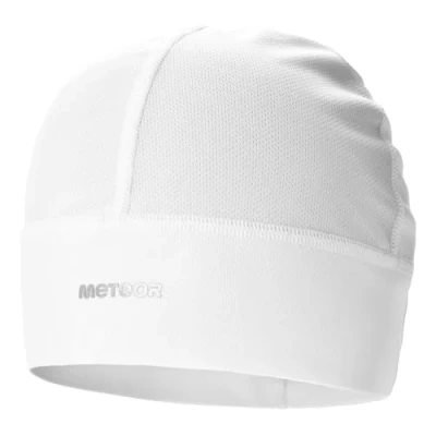 Image of meteor Beanie Hat Skull Cap Windproof Cycling Running Skiing Snowboard Motorcycle Sports Under Helmet Antibacterial Quick Dry Stretchable Warm Thermal Outdoors Men Women Boys Girls One Size White