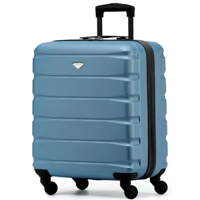 Image of Flight Knight Lightweight 4 Wheel ABS Hard Case Suitcases Cabin Carry On Hand Luggage Approved for Airlines Including British Airways &amp; Maximum Size easyJet Large Bag 56x45x25cm