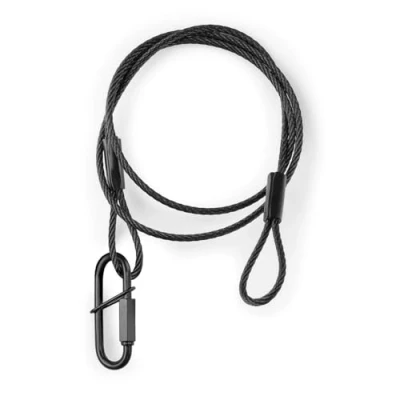 Image of beamz SAF75 Black Safety Chain for Lighting 75cm x 3mm Cable, 30kg Load Professional Equipment Support, Stage Light Wire