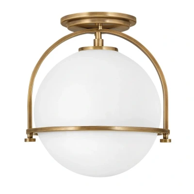 Image of Hinkley Somerset Globe Ceiling Light Heritage Brass