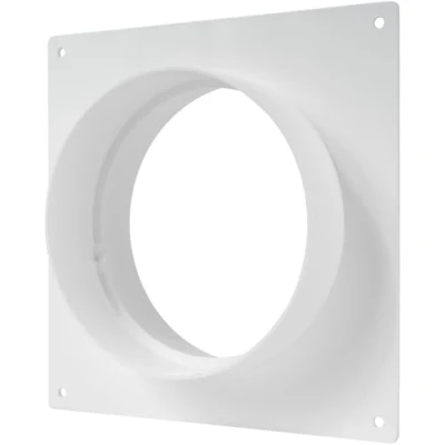 Image of Vent Systems 125 mm / 5&quot; Inch Air Duct Connector Flange Plastic Ventilation Pipe Ducting for Round Flexible or Straight Pipes, Cooling Heating System HVAC