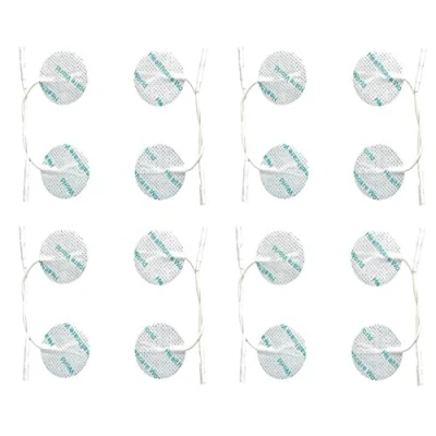 Image of tens Electrode Pads (16pcs) Round Self Adhesive Electrodes Targeted Pain Relief Compatible with Neurotrac, Flexi Devices