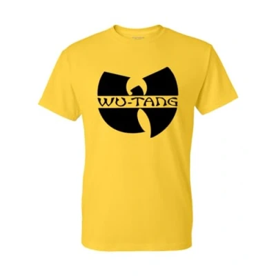 Image of Paradiso Clothing Wutang CLAN Katana LOGO Print Tshirt, Size: Medium, Yellow