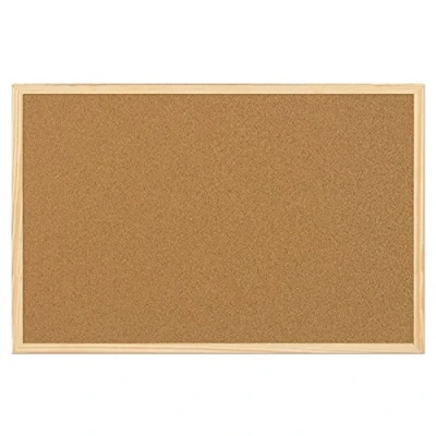 Image of 2 x 5 Star Office Noticeboard Cork with Pine Frame W900xH600mm