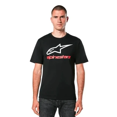 Image of Alpinestars Men&#039;s Always 2.0 Csf Tee T Shirt, Black/White/Red, L