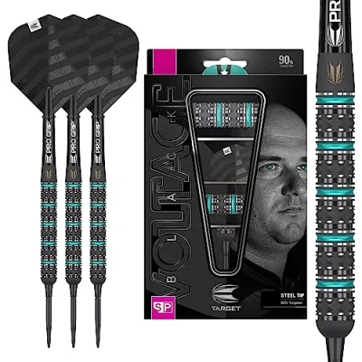 Image of TARGET Darts Rob Cross Black Edition 24G 90% Tungsten Swiss Point Steel Tip Set