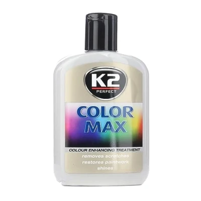 Image of K2 COLOUR MAX Car Paint Polish Cover Scratches Enhance Shine Restorer SILVER