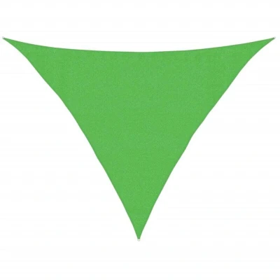 Image of vidaXL Sunshade Sail 160 g/m² Light Green 3.5x3.5x4.9 m HDPE