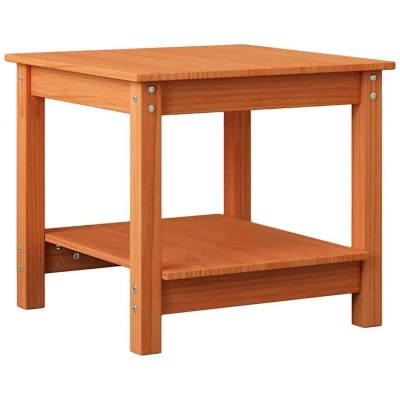 Image of vidaXL Coffee Table Wax brown 50 x 45 cm Solid pine wood