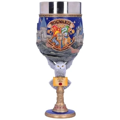Image of Nemesis Now Harry Potter Collectible Goblet, Polyresin, Blue, 19.5cm