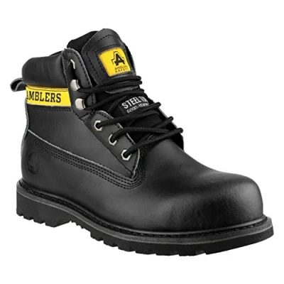 Image of Amblers Safety Unisex Goodyear Welted Boot Size 12 UK Black
