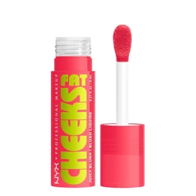 Image of NYX Professional Makeup Fat Cheeks Juicy Blush, Liquid Up to 12H Wear, Hydrating &amp; Buildable, Dewy Finish, Shade: Bouncin Berry, 8ml