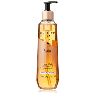 Image of Sanctuary Spa Antibacterial Hand Wash, No Mineral Oil, Cruelty Free &amp; Vegan Liquid Soap, 250ml