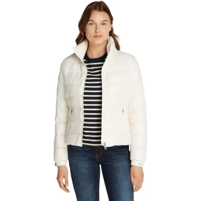 Image of Tommy Hilfiger LW Gloss Down jacket, Women&#039;s, Size: XXL, Ivory petal