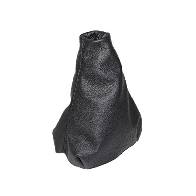 Image of The Tuning Shop Ltd For Citroen C4 Cactus 2014 17 Gear Stick Gaiter Black Genuine Leather