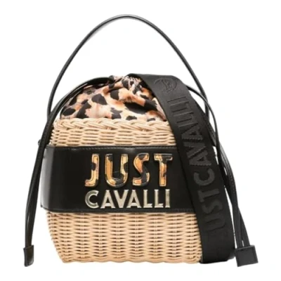 Image of Just Cavalli Small Basket Bag Handbag Shoulder natural Black,