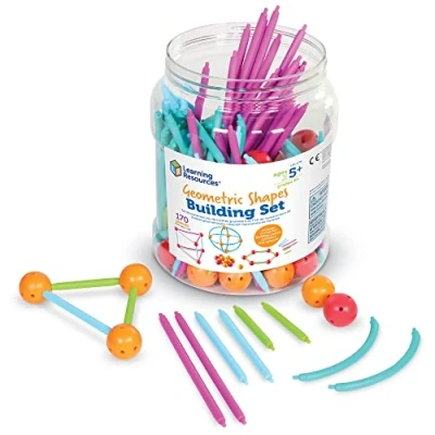 Image of Learning Resources Bucket of Sticks, Curves and Balls