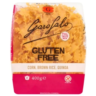 Image of Garofalo Gluten Free Mafalda Corta Italian Dried Pasta, 400g Suitable for Coeliac and Vegan diets (Pack of 1)