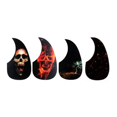 Image of Alnicov 4PCS Universal Folk Acoustic Guitar Pickguard Self adhesive Pick Guard Sticker for Parts