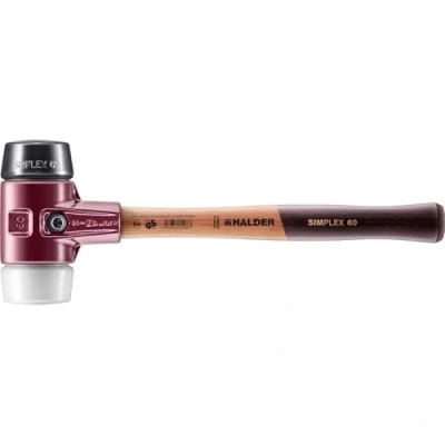 Image of Halder 3027060 60 mm 3027 Rubber/Superplastic Simlpex EH Soft Face Mallet Multi Colour