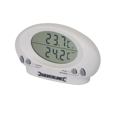 Image of Silverline Indoor/Outdoor Thermometer 50C to +70C