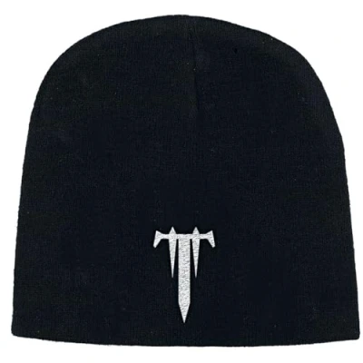 Image of Trivium Beanie Hat T Band Logo Official Black Embroidered One Size