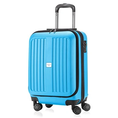 Image of HAUPTSTADTKOFFER X Berg Luggage Suitcase Hardside Spinner Trolley 4 Wheel Expandable, TSA, 65 cm, Cyanblue mat