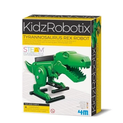Image of KidzRobotix Tyrannosaurus Rex Robot Build your own Robotic T Dino, Watch it come alive, for Kids 8 14 years