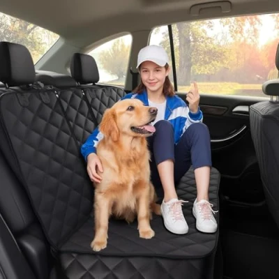 Image of Alfheim Dog Car Seat Cover, Universal fit for Most Cars, Waterproof and Scratchproof Back Nonslip Durable Washable Travel Hammock