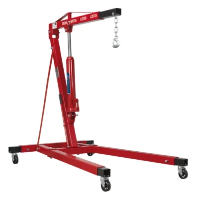 Image of Sealey Engine Crane 1 Tonne Long Reach Extendable Legs