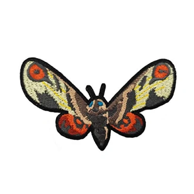 Image of Cute Patch 4&quot; Giant Butterfly Embroidered Iron on sew Atlas Moth