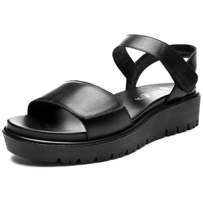 Image of ARA Women&#039;s Bilbao Sandal, Black, 7.5 UK