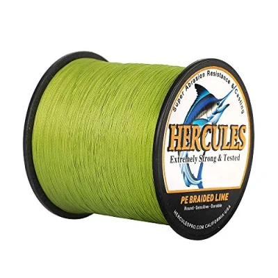Image of Hercules Super Strong 500M 547 Yards Braided Fishing Line 50 LB Test for Saltwater Freshwater PE Braid Fish Lines 4 Strands Army Green, 50LB (22.7KG), 0.37MM