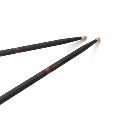Image of ProMark Drum Sticks Rich Redmond Drumsticks ActiveGrip For Secure, Comfortable Grip Gets Tackier As Your Hands Sweat Active Finish, Oval Wood Tip, Hickory 1 Pair