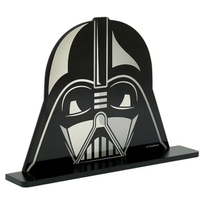 Image of Disney Star Wars Darth Vader Small Wall Shelf, Mounted Kids&#039; Bookshelf and Storage Shelf Wooden Floating Shelves For Bedroom &amp; Playroom