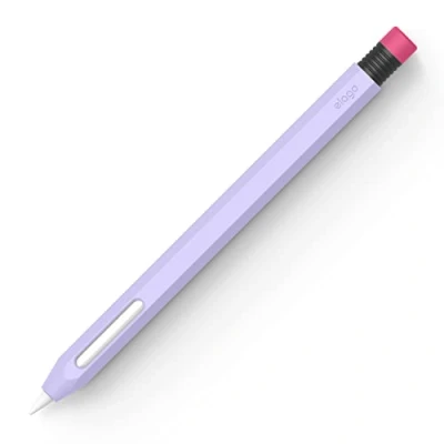 Image of elago Classic Pencil Case Compatible with Apple 2nd Generation, Design, Magnetic Charging and Dual Tap (Read Installation Instructions)