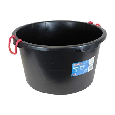 Image of Faithfull FAI40LBUCKET Builders Bucket Black 40 Litre (9 Gallons)