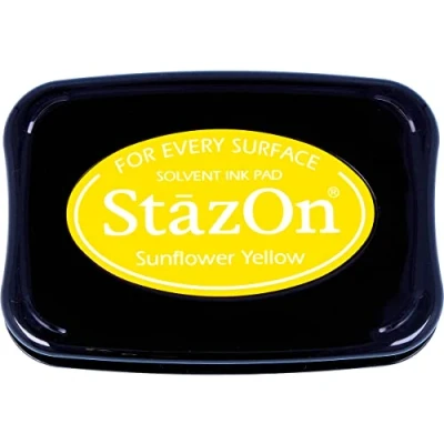 Image of Tsukineko StazOn Ink Pads Multi Surface Pad, Sunflower Yellow