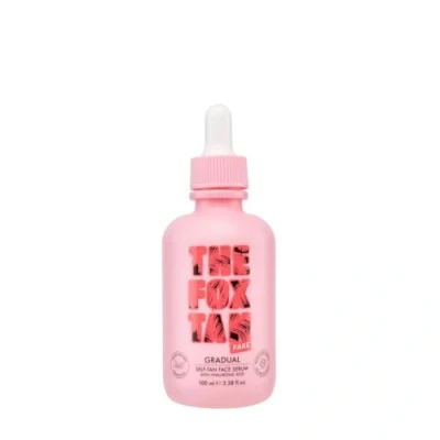 Image of The Fox Tan Gradual Self Face Serum 100ML/3.38Fl.oz Hydrating with Hyaluronic Acid Plant based DHA Natural Tanning Lotion Streak Free Australian Made Vegan Cruelty
