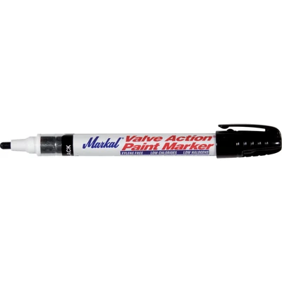 Image of Markal Paint Riter Valve Action Marker Black 1 Pen